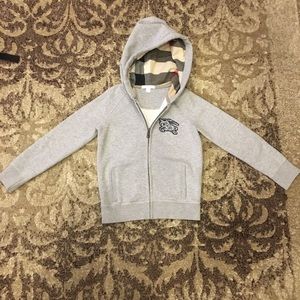 Boys Burberry sweat jacket